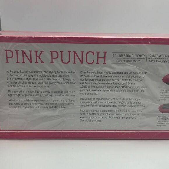 ARIA BEAUTY Pink Sugar‎ 1" Ceramic Hair Straightener-NWT - Picture 4 of 7